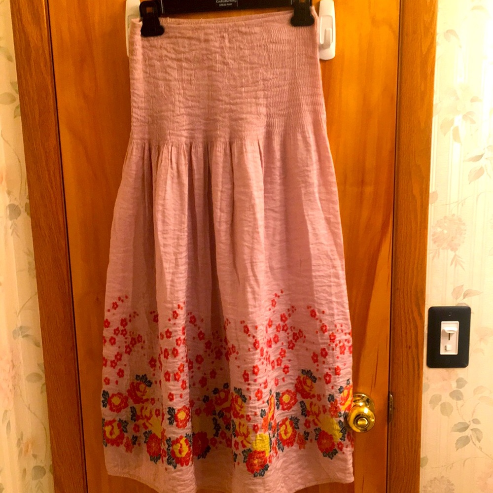Strapless Lapis sundress